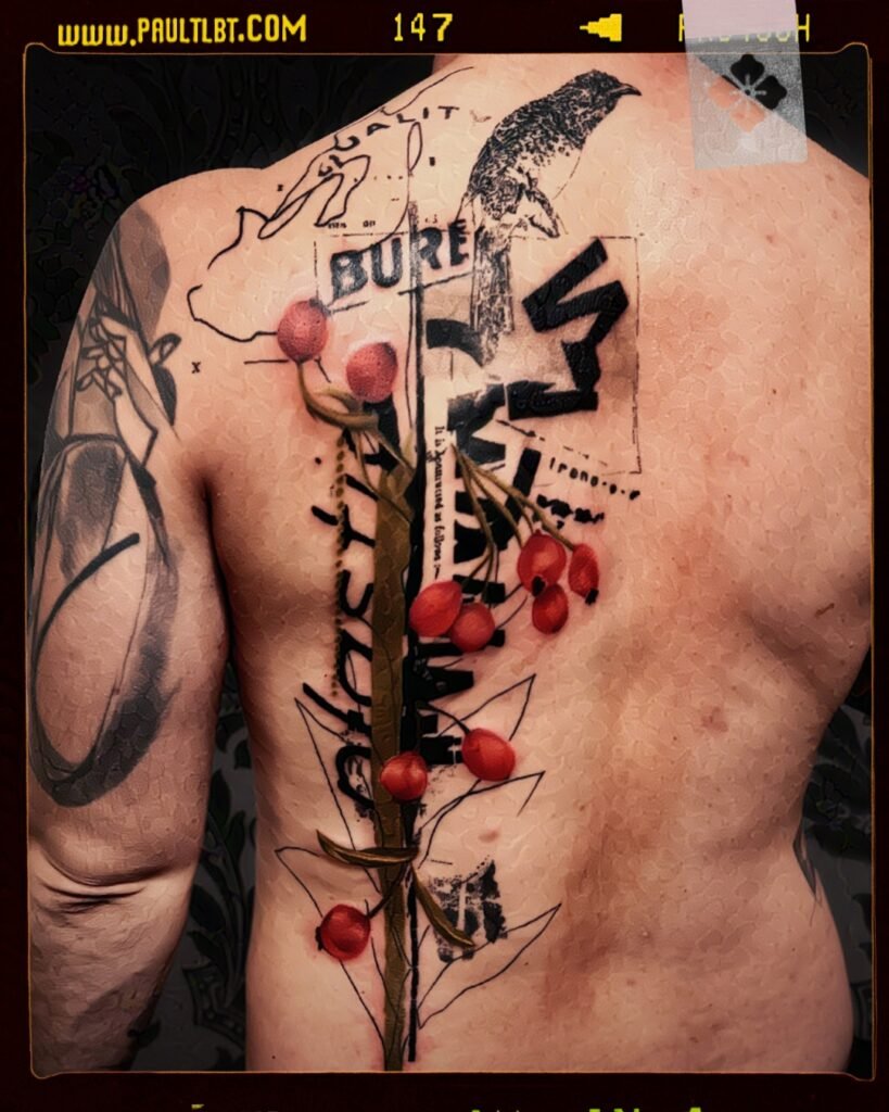 graphic tattoos by Paul Talbot