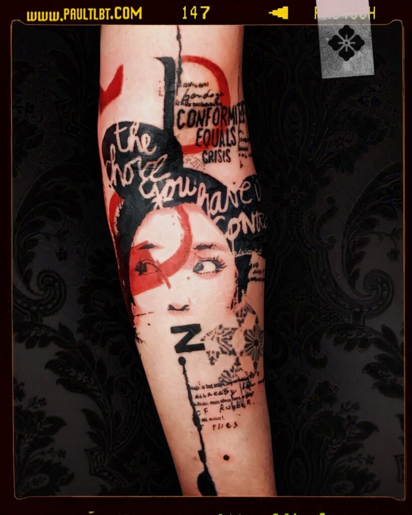 graphic tattoos by Paul Talbot