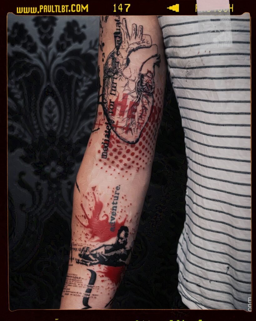 graphic tattoos by Paul Talbot